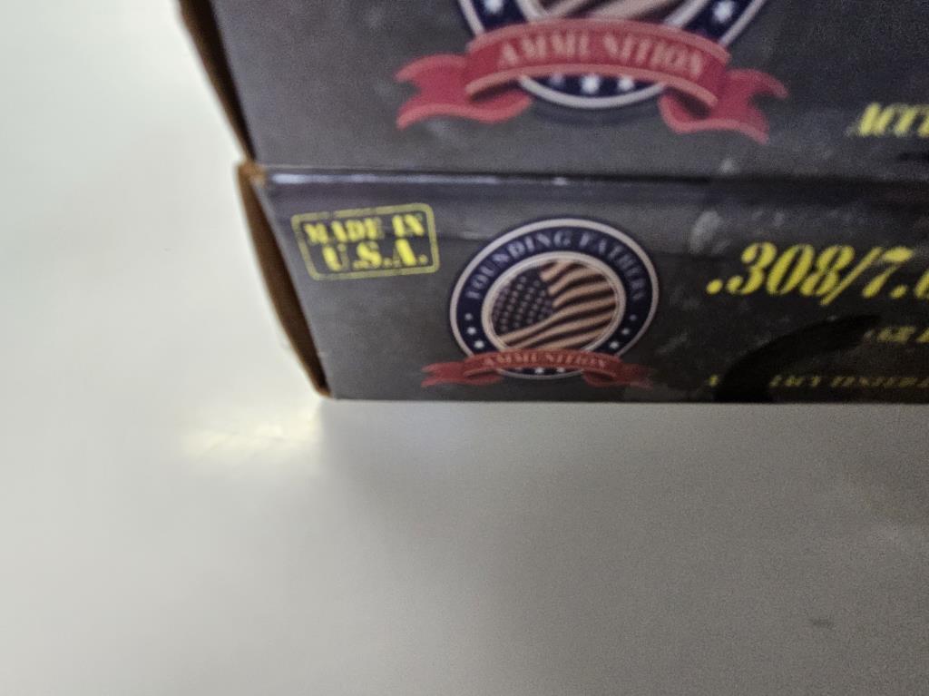 Founding Fathers 2 Boxes .308 SubSonic Ammo