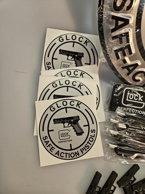 Glock Dealer Loot Wall Tin & Marketing Materials