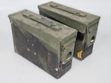 Pair of M19A1 Green Ammo Lock Boxes