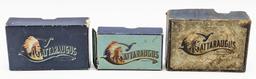 (3)  Cattaraugus Cutlery Co Pocket Knife Boxes
