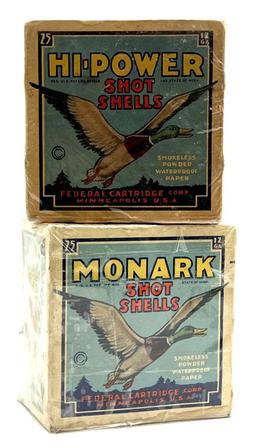 (2) Federal US Hi-Power & Monark 12ga Ammo