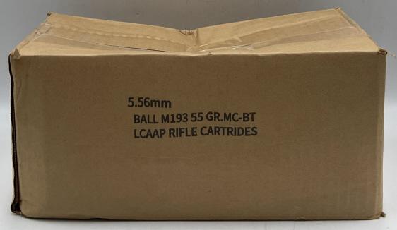 USA Lake City M193 Rifle Ammo 5.56 mm 1000 Count