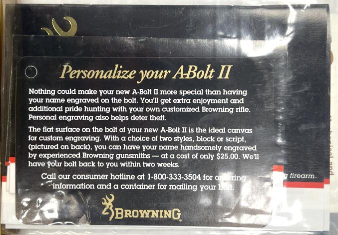 Browning A-Bolt .30-06 Bolt Action Rifle