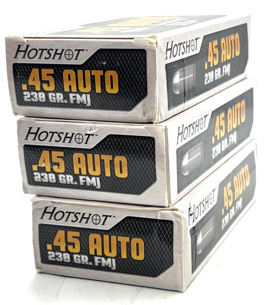 (3) Hotshot .45 Auto Ammunition