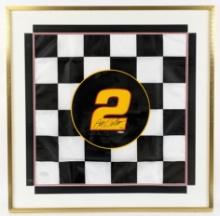 Framed Rusty Wallace Signed Checkered Flag