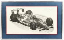 Framed Arie Luyendyk Autographed Litho
