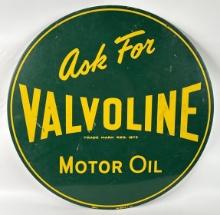 Vintage DST Valvoline Motor Oil 30in Sign