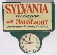 Sylvania Television Advertising Clock