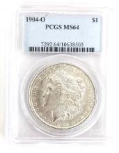 1904-O U.S. Morgan Silver Dollar PCGS MS 64