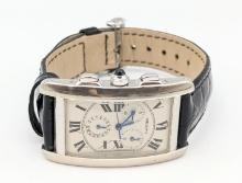Mens 18K Gold Cartier Americaine Chrono Wristwatch