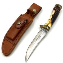Schrade Super Sharp 153 UH with Stag Horn Handle.