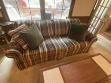 FULL SIZE TWO CUSHION WONDERFUL PLAID SOFA