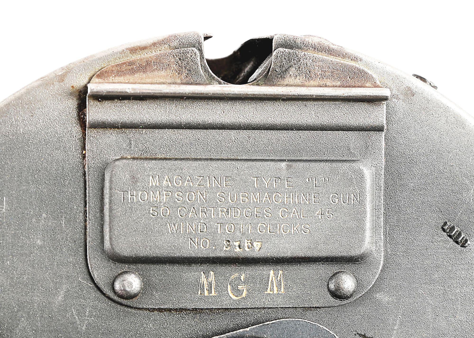 EXCEPTIONAL COLLECTIBLE &#8220;MGM&#8221; FILM STUDIOS MARKED ORIGINAL MATCHING NUMBERED THOMPSON MA