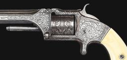 (A) CASED AND ENGRAVED SMITH & WESSON NO. 2 SINGLE ACTION REVOLVER.