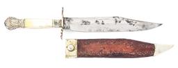 LARGE J. WALTERS CALIFORNIA KNIFE BOWIE.