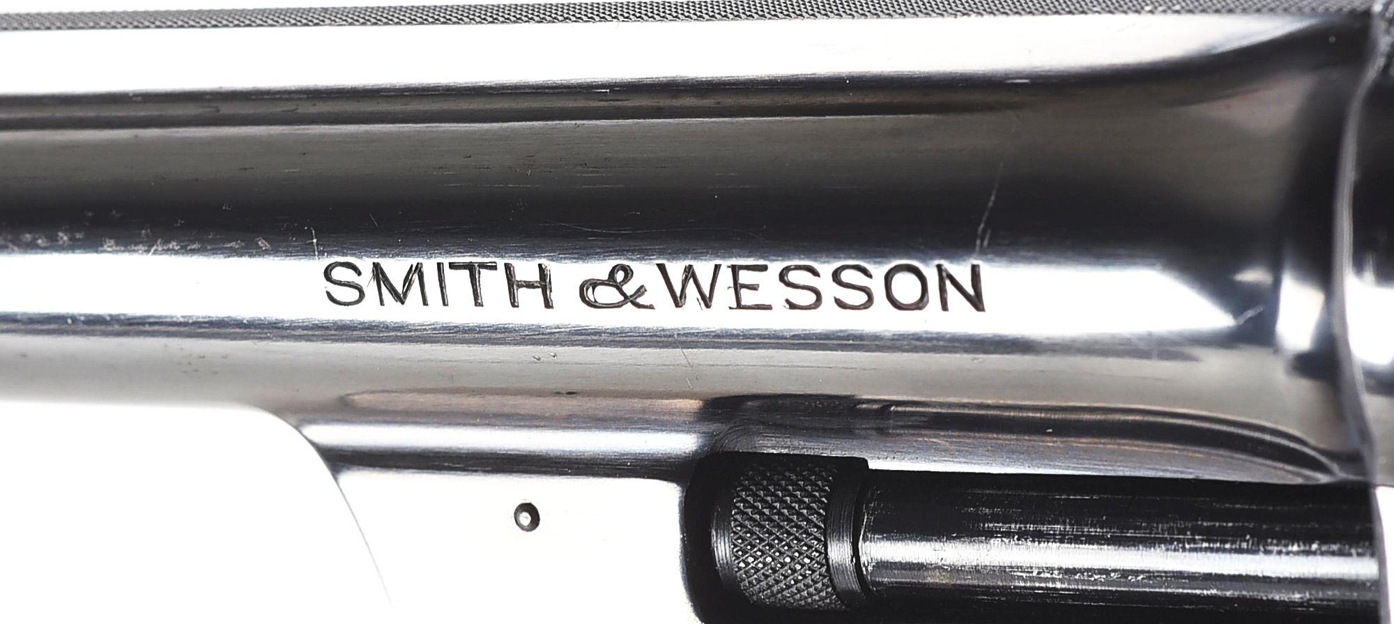 (C) SMITH & WESSON REGISTERED MAGNUM DOUBLE ACTION REVOLVER.
