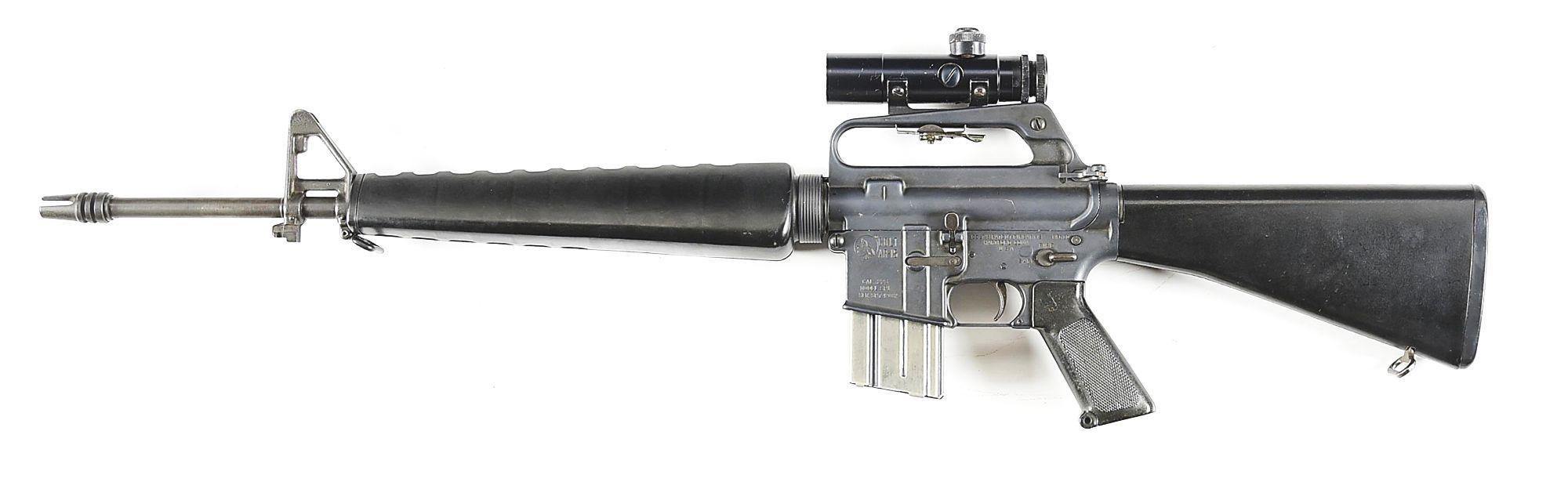 (M) PRE-BAN COLT SP-1 SEMI-AUTOMATIC RIFLE WITH COLT SCOPE.