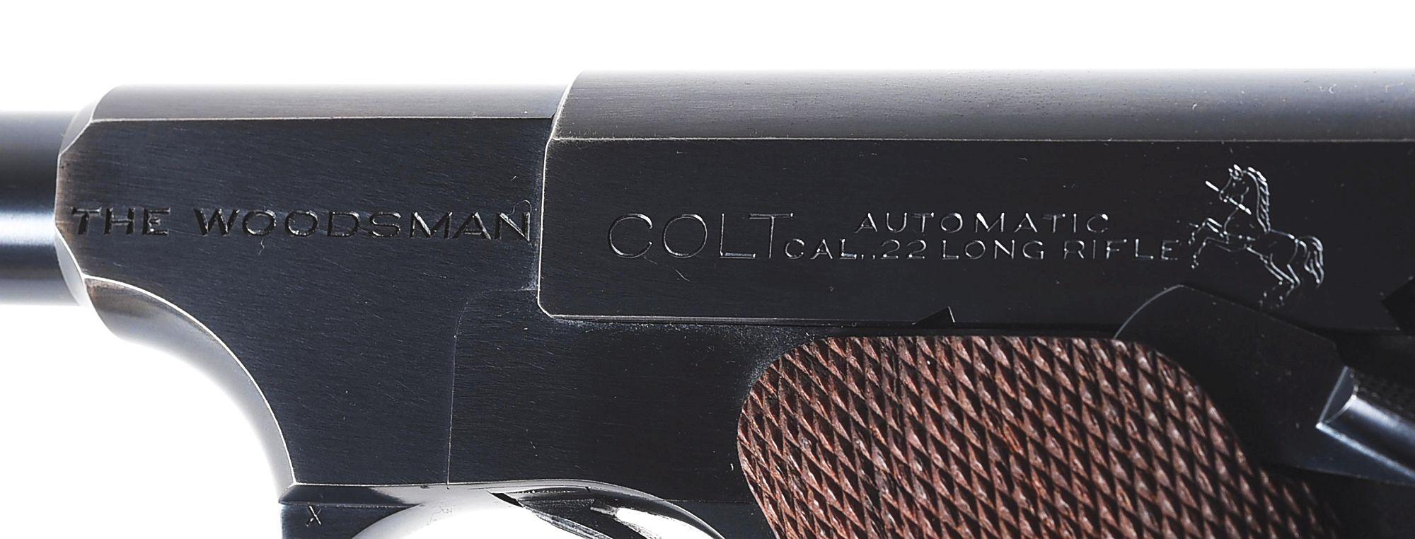 (C) COLT WOODSMAN TARGET MODEL SEMI-AUTOMATIC PISTOL IN BOX.