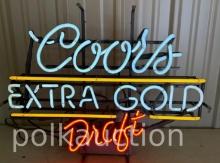 COORS ULTRA GOLD NEON SIGN  **NO SHIPPING AVAILABLE**