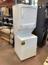GE 3.8 Cu. Ft. Top Load Washer and 5.9 Cu. Ft. Electric Dryer Laundry Center