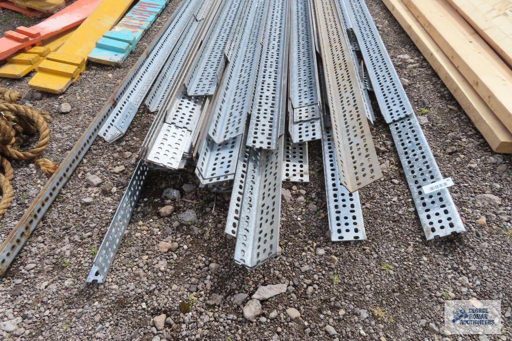 Lot of perforated metal stock