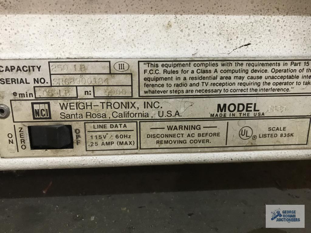 NCI DIGITAL SCALE, MODEL 3835