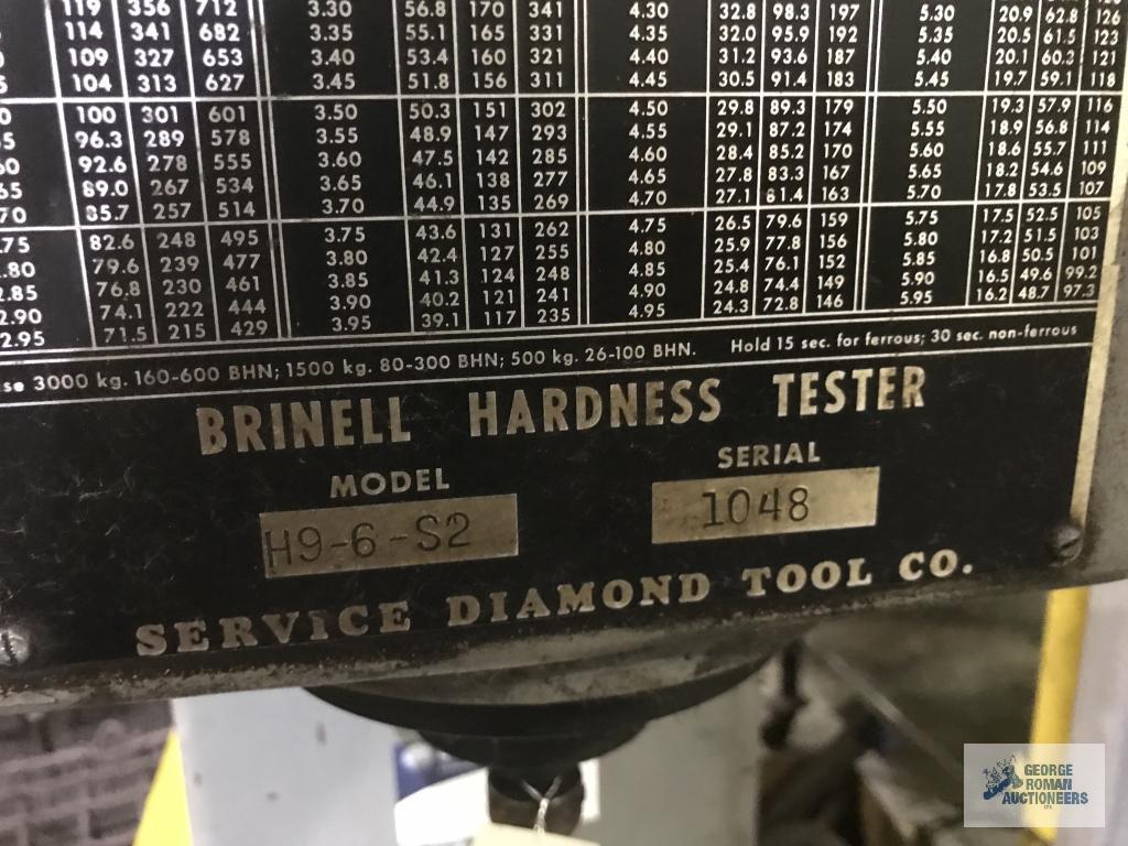 BRINELL HARDNESS TESTER, MODEL H9-6-S2