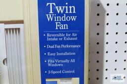 Twin window fan