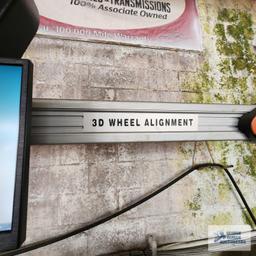 3D wheel alignment machine model KED-V6. Bring tools for removal. Sold subject to seller