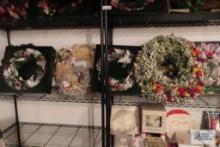 Variety of Christmas wreaths