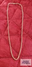 Hollow rope chain marked 14K 1.7 G (Description provided by seller)