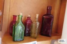 Small decorative bottles