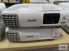 Two Epson W-29 projectors. No power cords.