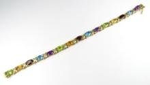 Colorful Multi-Colored Bracelet featuring oval