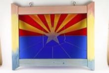 Arizona State Flag Stained Glass