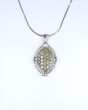 Vintage Oval Diamond Pendant