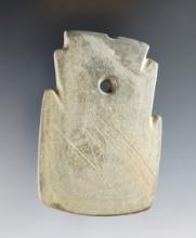 Unique 2 15/16" Shovel Pendant - salvaged and engraved in ancient times. Marion Co., Ohio.