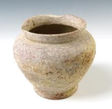 4 3/8" x 4 5/8" Ban Chiang Pottery Vessel in solid condition. Circa 900-300 B.C. Thailand.