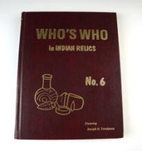 Hardback Book: Who's Who in Indian Relics No. 6, first edition.