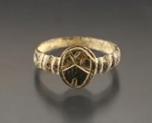 3/4" Jesuit Trade Ring recovered at the Power House Site in Lima, New York.