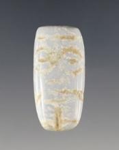 Small 1 1/8" Mixtec Penate Figure made from beautiful light blue Jade. Oaxaca State, Mexico.