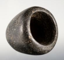 1 3/4" tall Highly polished Stone Paint Pot, found near the Sayhuite Site in Peru.