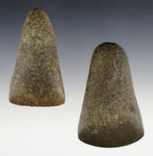 Pair of Hardstone Celts. Franklin Co., Illinois by Bill Withrow. Both are Pictured.