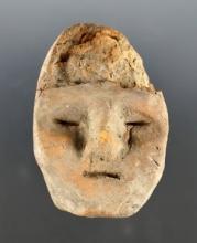 2 1/4" Shoto Clay Figurine found at the Herzog Site in Clark Co., Washington in the 1950's.