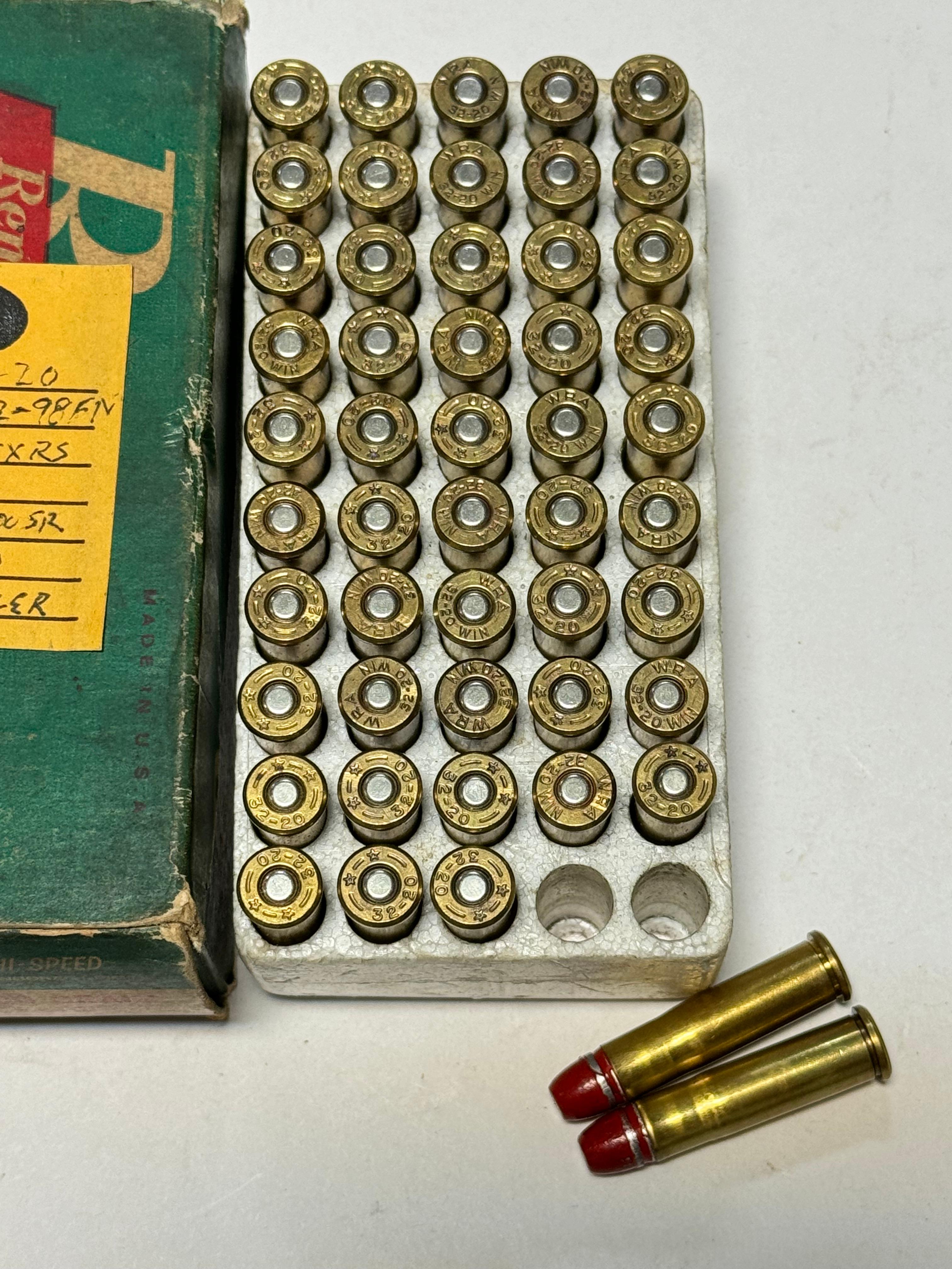141rds. of .32-20 WIN. 100gr. Reloaded Ammunition