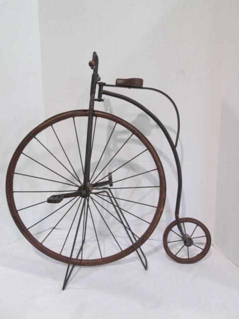 Decorative Vintage Style Big Wheel Tricycle with Stand