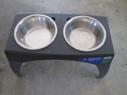Top-Paw Elevated Feeder with Two X-Large Stainless Bowls