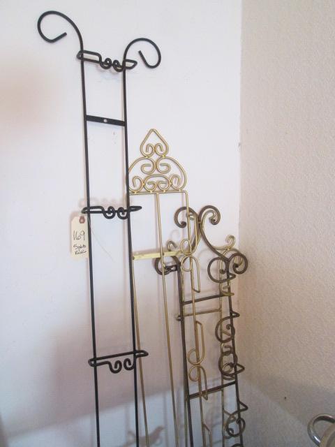 Five Metal Wall Plate Racks