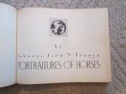 1952 "Portraiture's of Horses" by George Ford Morris Coffee Table Book