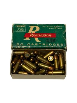 NIB Factory 38rds. of .25 AUTO 50gr. MC Remington Ammunition